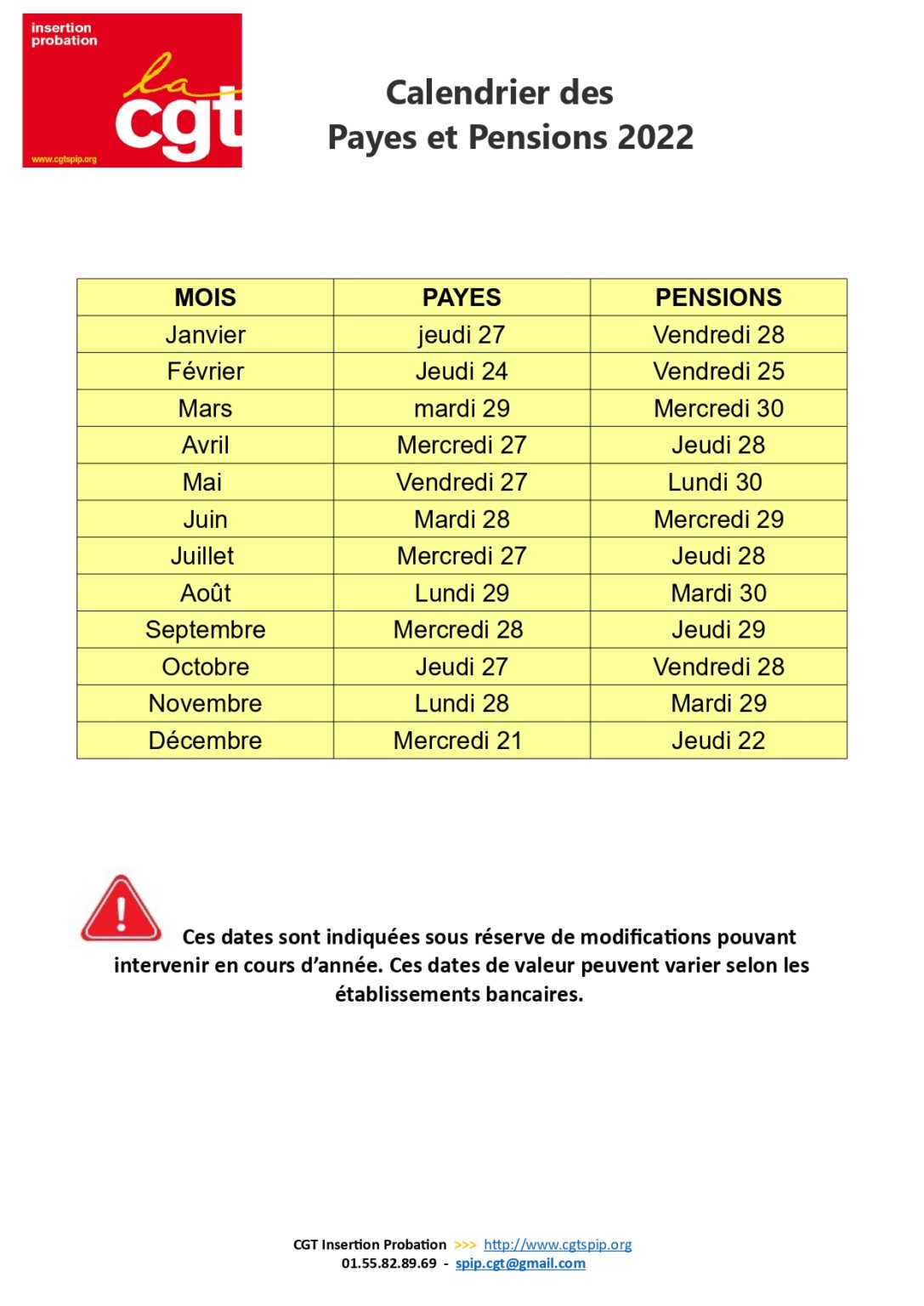 calendrier des pensions 2024 Calendar 2024 June